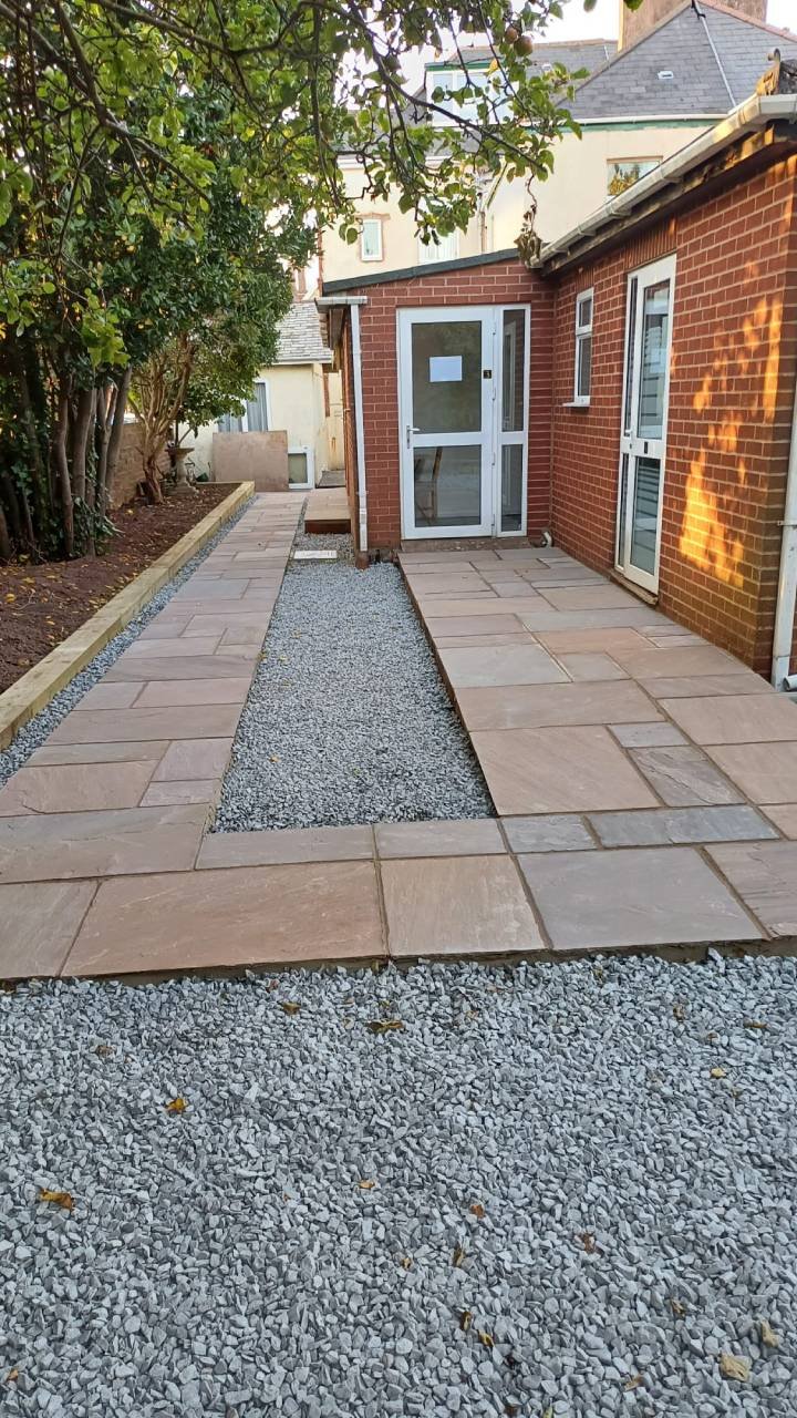 After image of tired garden